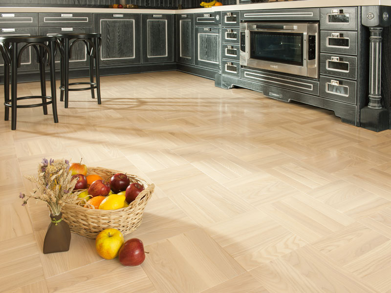 Stunning Kitchen with a Hardwood Floor