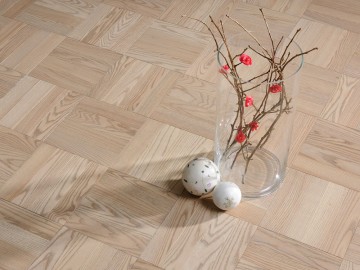 Pearl Grey Ash - Uniblock Hardwood Flooring Collection